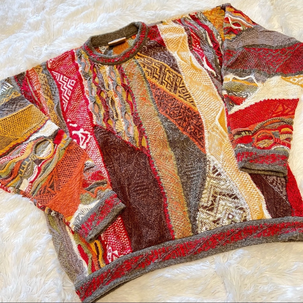 COOGI Vintage Classic Patchwork Sweater